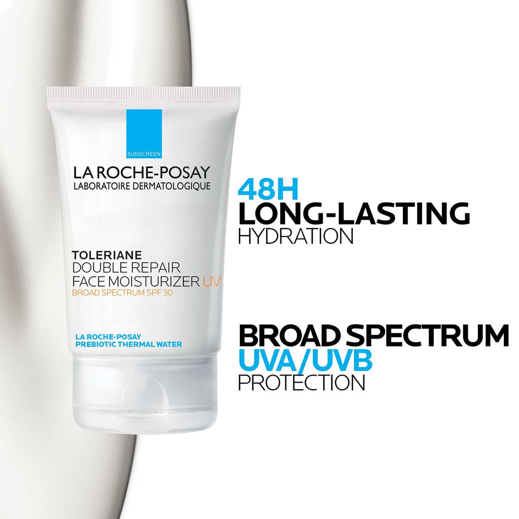 Toleriane Hydrating Gentle Cleanser & Double Repair Face Moisturizer SPF 30 Set