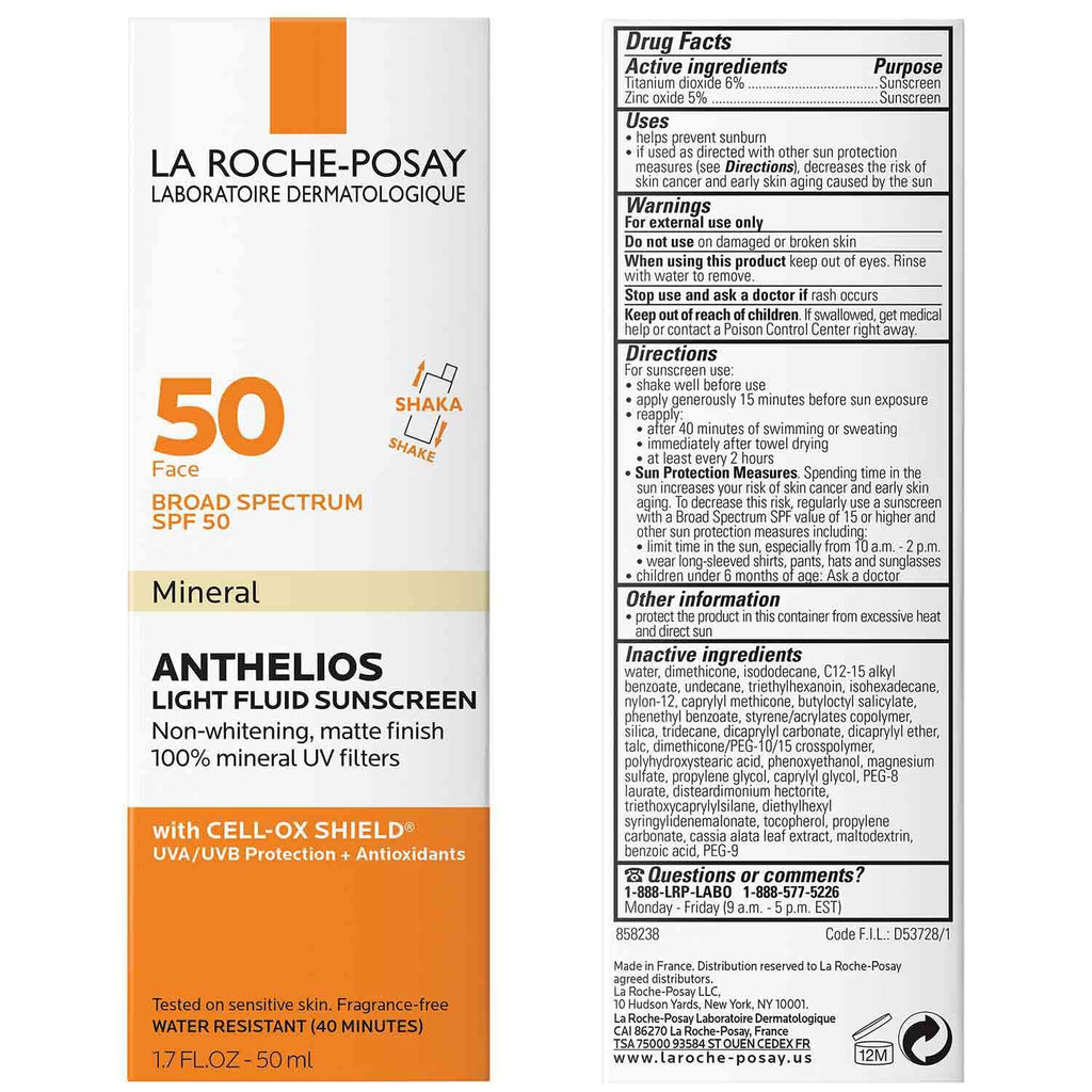 Anthelios Mineral Zinc Oxide Sunscreen SPF 50